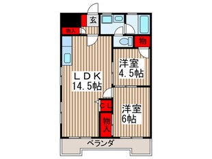 メゾンタナカの物件間取画像